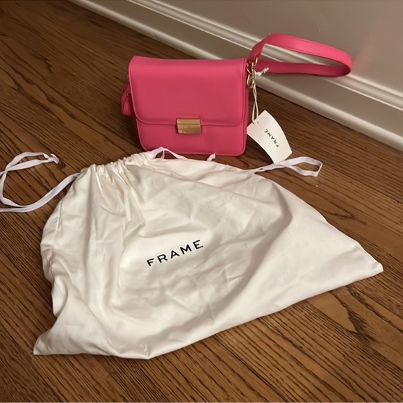 Frame Le Signature mini handbag vibrant pink - Picture 4 of 8